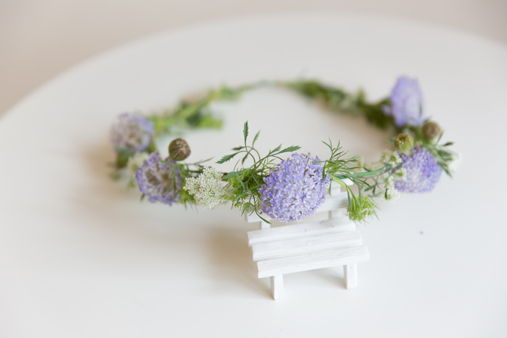  鮮花飾品, 新娘花環, 鮮花新秘,清新風格, 紫色花環